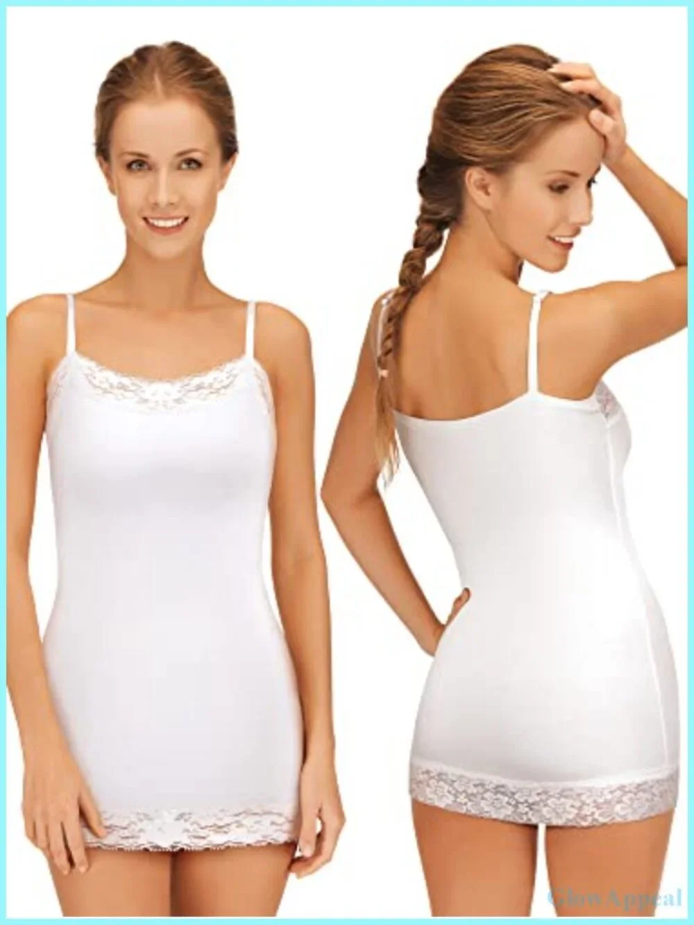 Lace Camisole Tank Top with Adjustable Spaghetti Straps